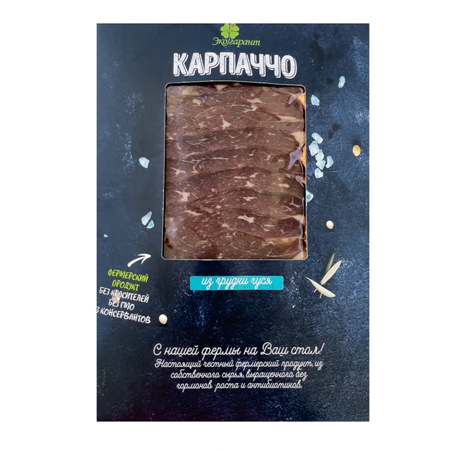 

Карпаччо из грудки гуся