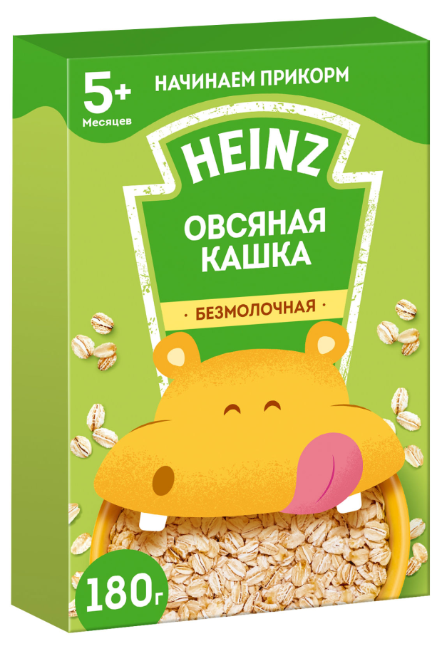 

Каша безмолочная Heinz Первая овсянка с 5 месяцев 180 г