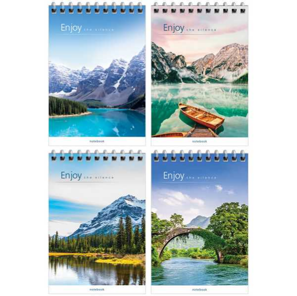 Блокнот А6 40л на гребне 