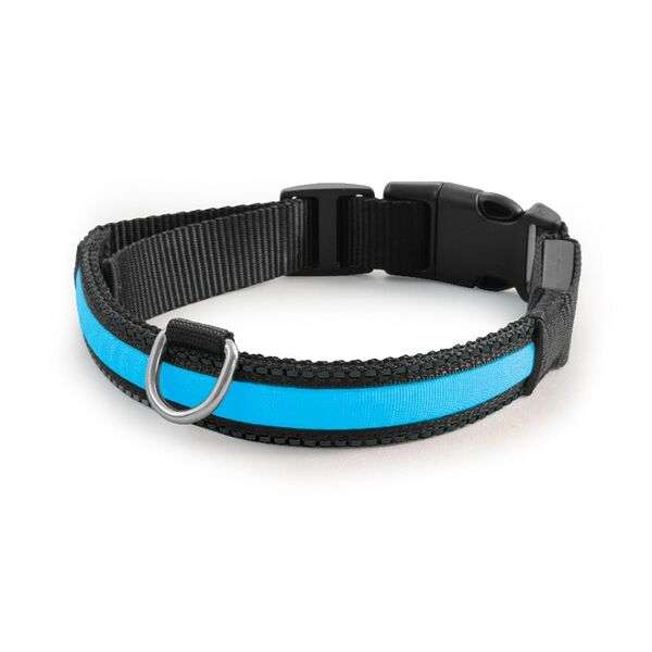 Ошейник для собак Triol LD07S светодиодный неоновый 20*230-310мм, синий