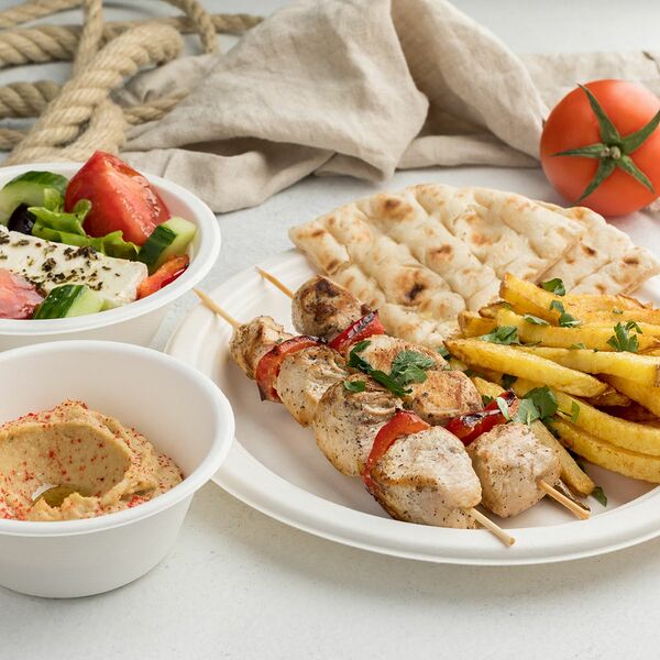 Грик микс с хумусом