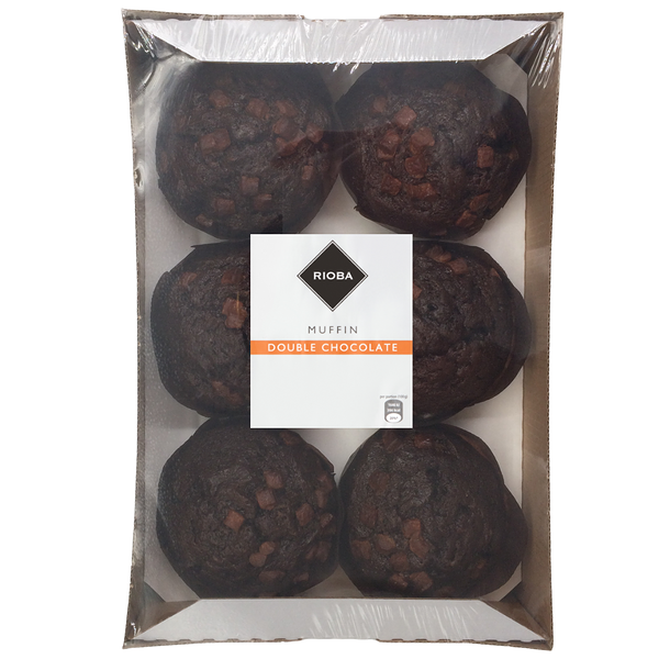Маффины Rioba шоколадные замороженные, 85 г x 6 шт