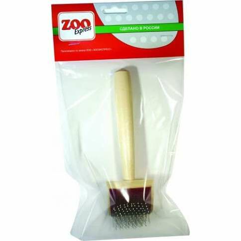 ZOOexpress Пуходерка  5х16,5см деревянная малая с каплей