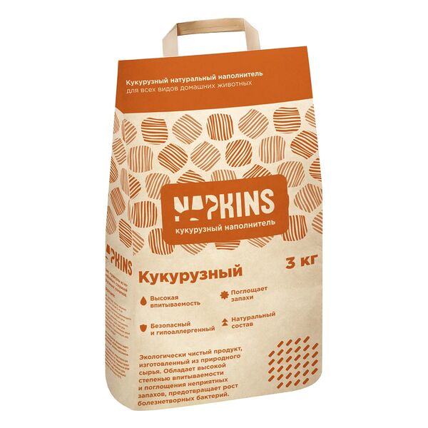 Кукурузный наполнитель Napkins 4,2 л