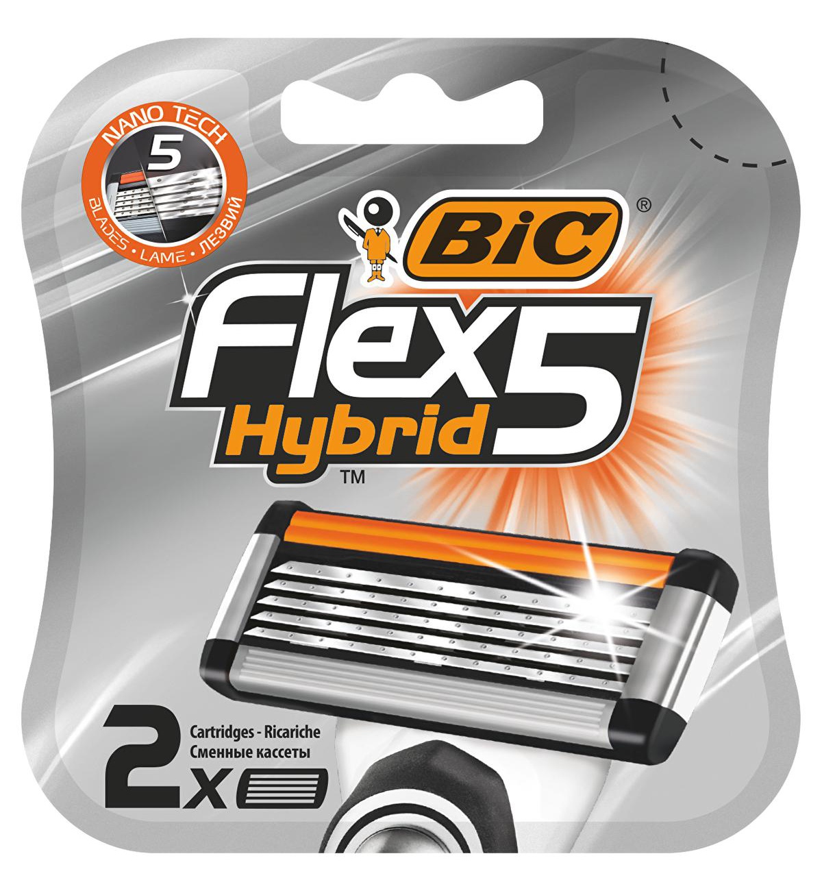 

Кассеты для бритья Bic Flex 5 Hybrid 2 шт.