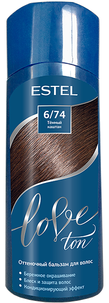 Бальзам оттеночный для волос Estel Love ton оттенок 6/74 Темный каштан