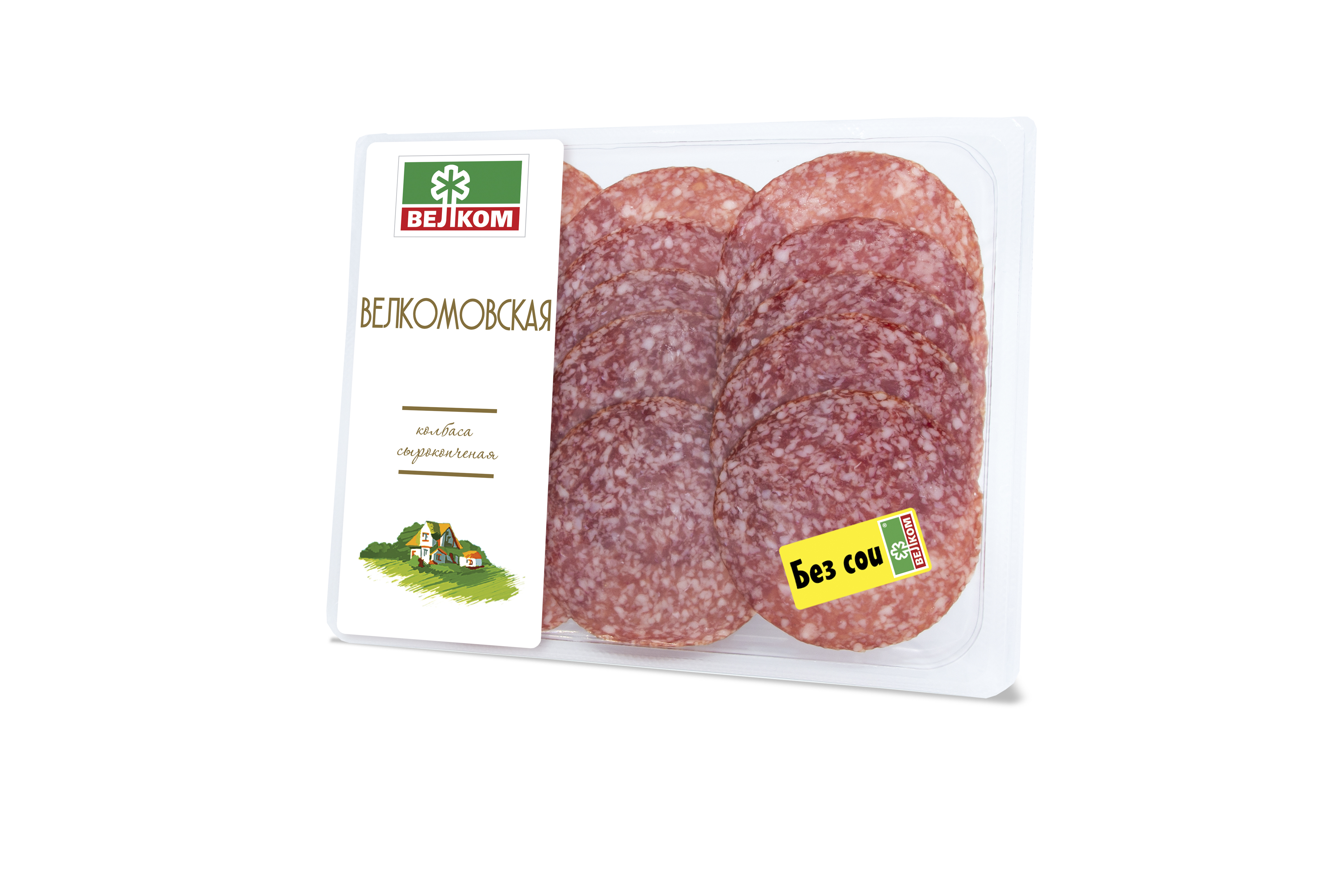 

Колбаса сырокопченая Велком Велкомовская нарезка 150 г