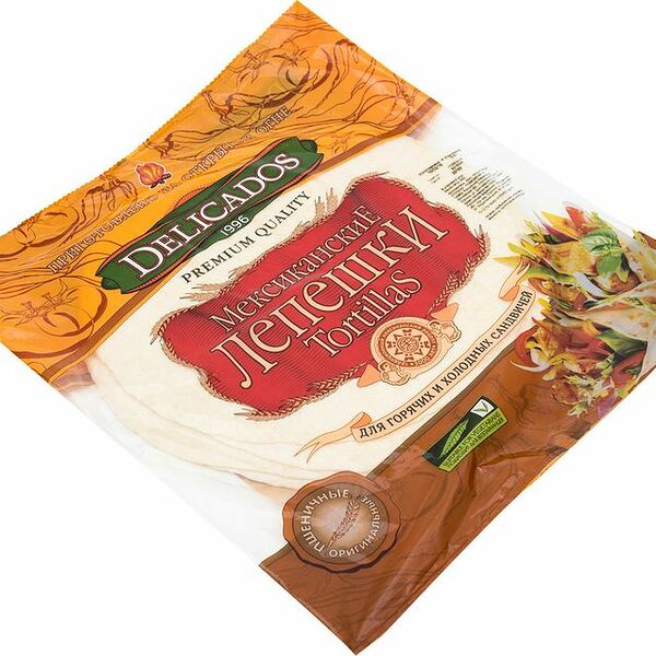 Лепёшка пшеничная Delicados тортильи мексиканские, 400г