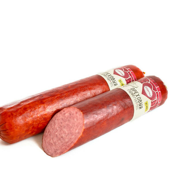 Колбаса варено-копченая Таврия Сервелат Ореховый