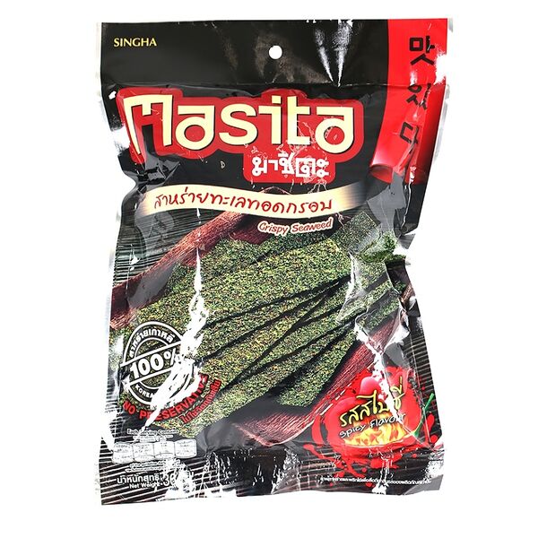 Снеки из морских водорослей Masita с острым вкусом