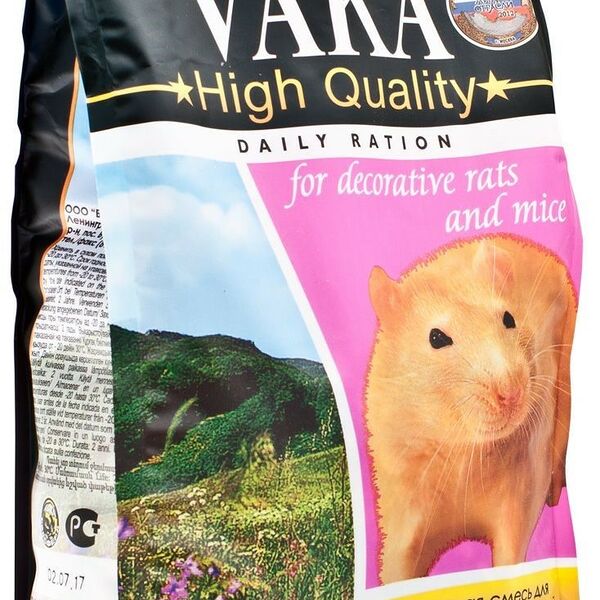 ВАКА High Quality корм для крыс и мышей Злаковое ассорти, 500г