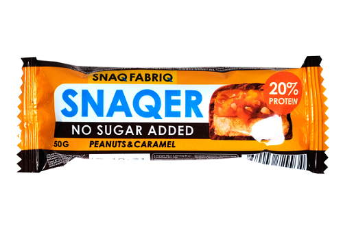 Батончик Snaq Fabriq арахис и карамель, глазированный, 50 г