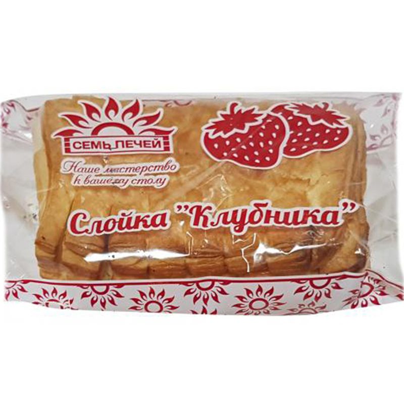 

Слойка Семь печей Клубника, 90г