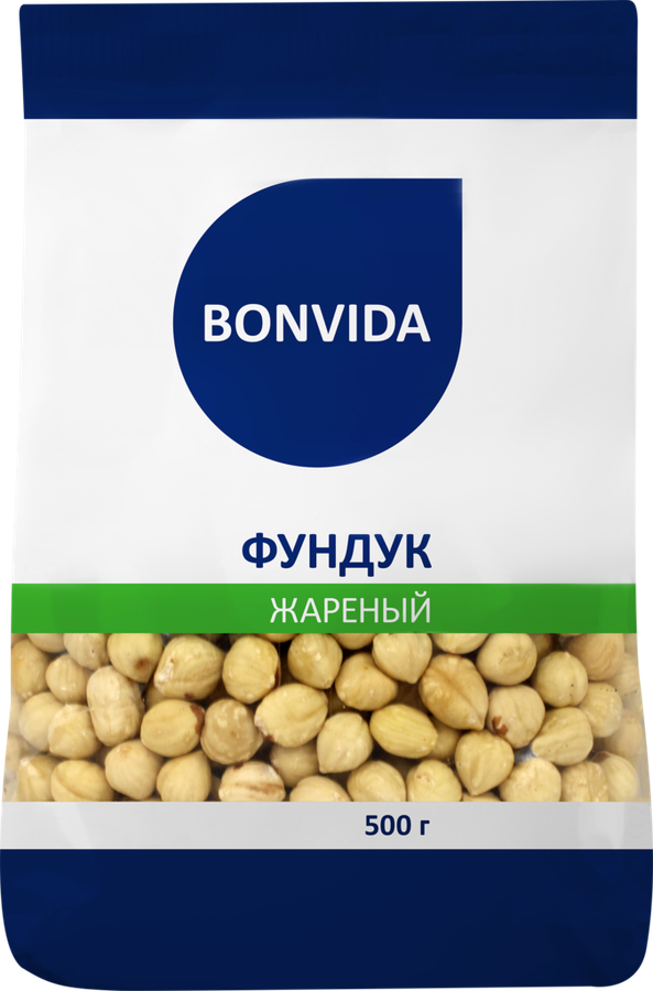 

Фундук Bonvida жареный 500 г