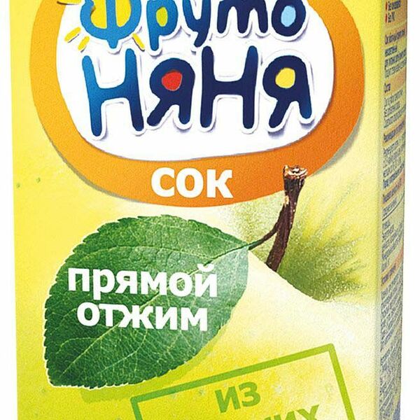 Сок прямого отжима ФрутоНяня Яблоко