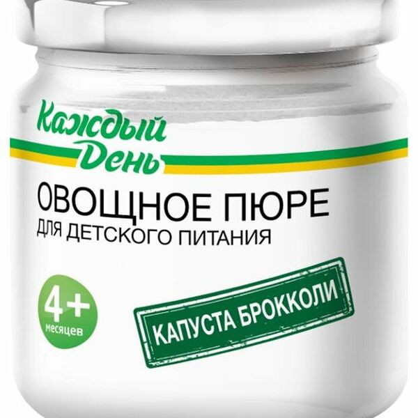 Пюре Каждый день капуста брокколи с 4 мес.