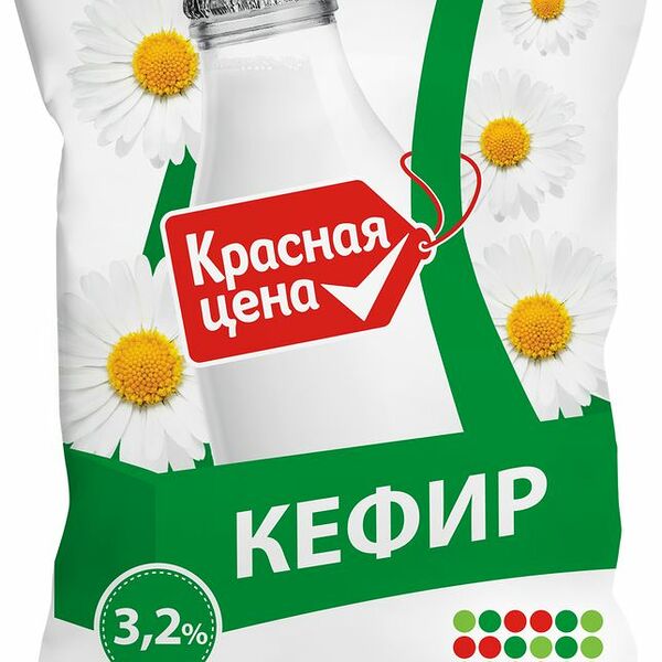Кефир Красная Цена 3.2% 500г