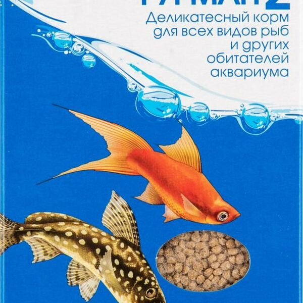 Корм для всех видов рыб и других обитателей аквариума Зоомир Гурман-2 деликатесный 30 г