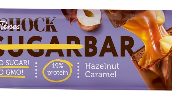 Батончик протеиновый FitnesSHOCK глазированный Шоколадная карамель-Фундук