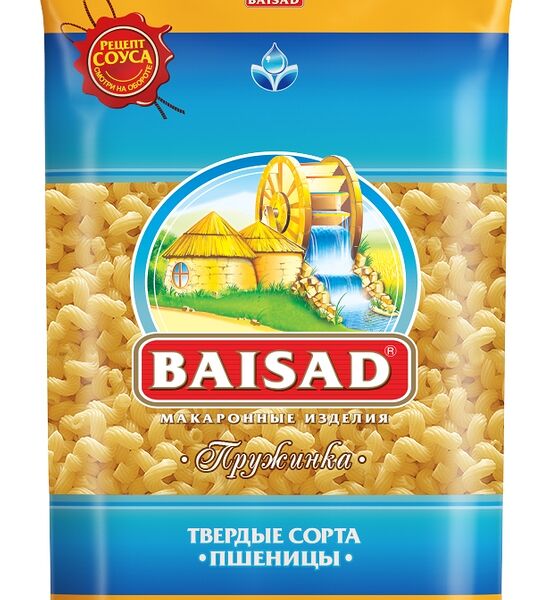 Макароны Baisad пружинка группа А высший сорт, 450г
