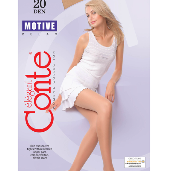 Колготки женские CONTE Motive, 20 den natural 2