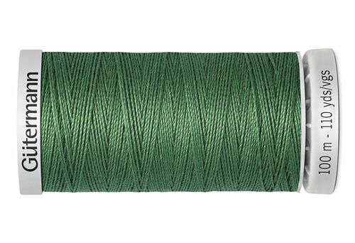 724033 Нить Extra Strong M 782 суперкрепкая, 100м, 100% п/э Gutermann(931 зеленый мох)