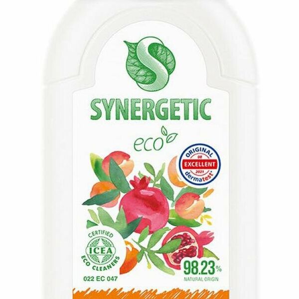 Гель-бальзам для мытья посуды и детских игрушек Synergetic Сочный гранат и абрикос, 500 мл