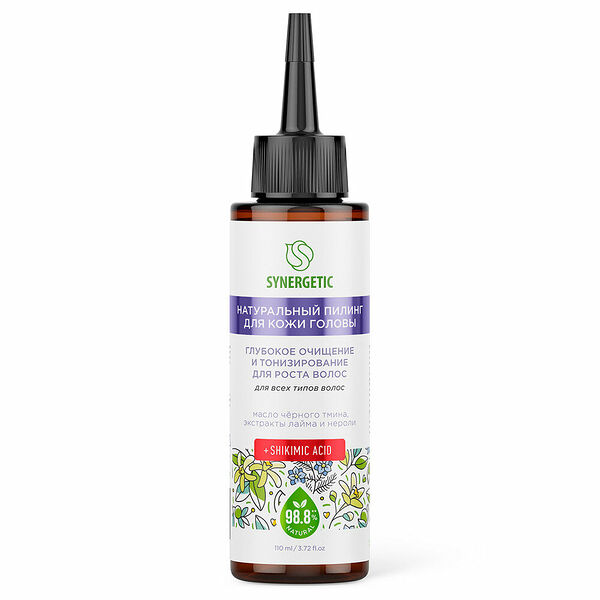 Пилинг для кожи головы Synergetic Натуральный Глубокое очищение тонизирующий