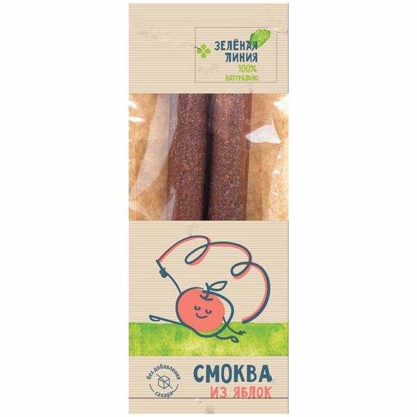 Смоква из яблок Зелёная Линия, 80г