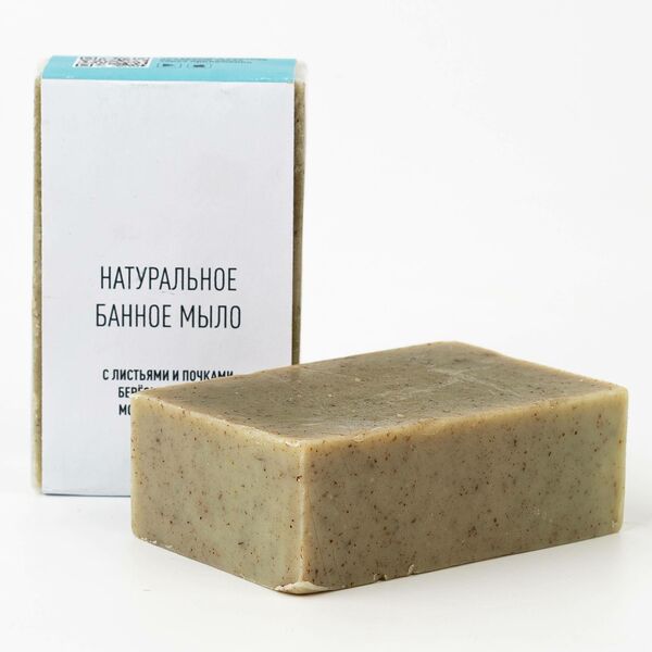 Мыло натуральное банное Береза противовоспалительное