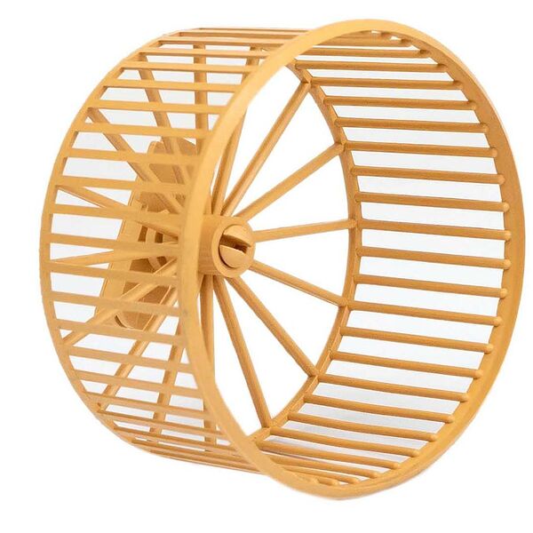 HOMEPET Колесо для грызунов без подставки пластиковое бежевое d9см