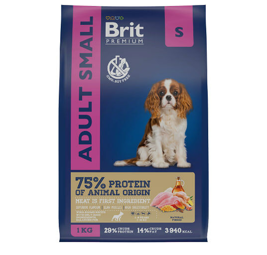Brit Premium Dog Adult Small для взрослых собак мелких пород Курица