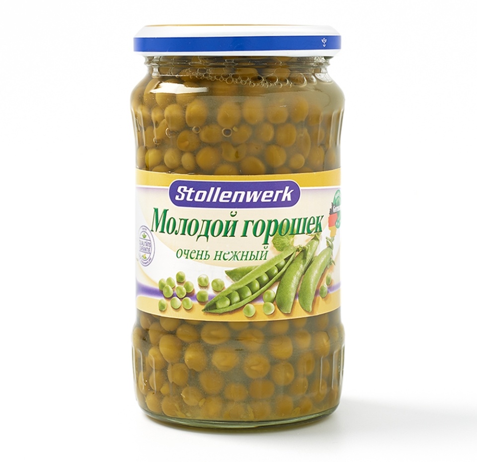 

Горошек Stollenwerk зелёный молодой 330 г
