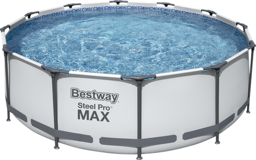 

Бассейн каркасный Bestway Steel Pro Max 9150 л 366х100 см с фильтром- насосом и лестницей