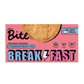 

Крекеры овсяные Take a Bite с семенами подсолнечника, льна и чиа 200 г