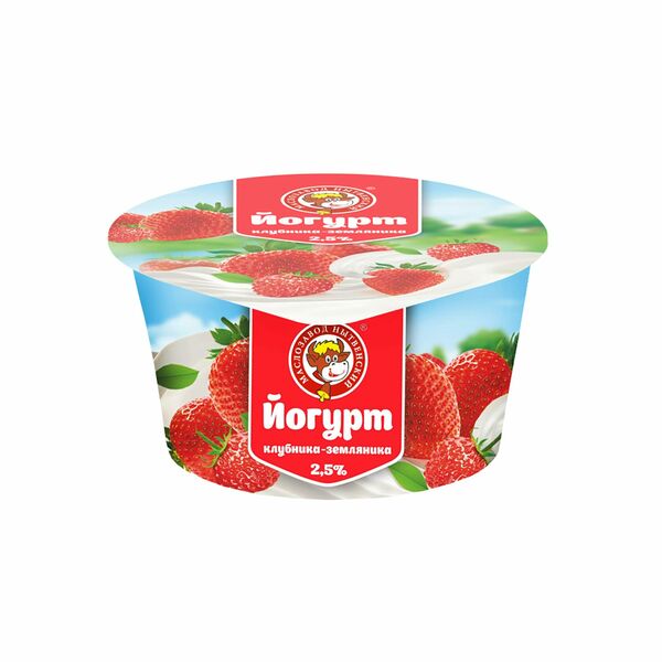 Йогурт Маслозавод Нытвенский клубника-земляника 2.5%