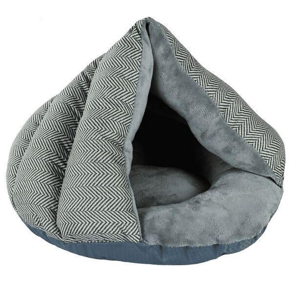 Тоннель-лежанка для животного, Оксфорд, серый, S 