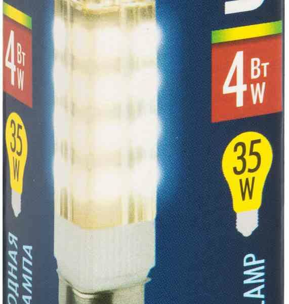 Лампа светодиодная Uniel E14 3000K теплый белый свет для холодильников и швейных машин, 4 Вт