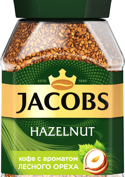 Кофе растворимый Jacobs Hazelnut с лесным орехом