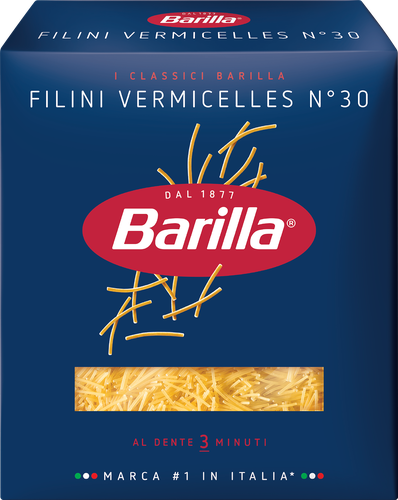 

Макароны Barilla Filini Vermicelles №30 из твердых сортов пшеницы группа А высший сорт 450 г