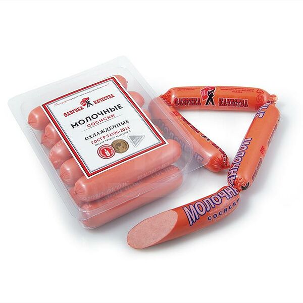 Сосиски Фабрика Качества Молочные Гост 500г