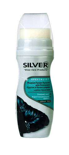 Жидкая крем-краска для кожаных курток и аксессуаров, пласт. флакон, 75мл черный