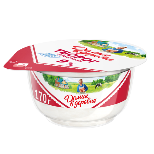 

Творог традиционный Домик в деревне 9% 170 г