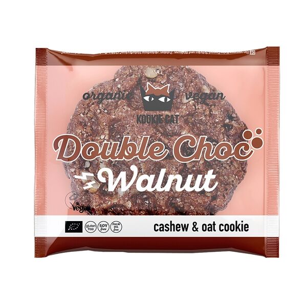 Печенье безглютеновое Kookie Cat Двойной шоколад грецкий орех 50 г