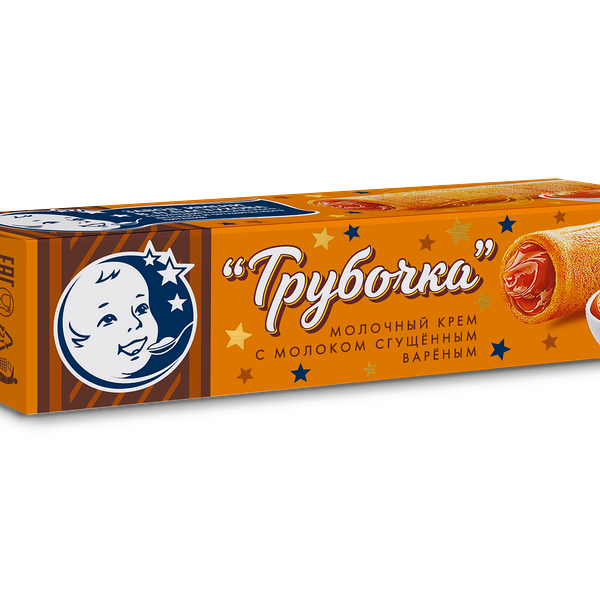 Трубочка вафельная с вареным сгущенным молоком 30г Бзмж