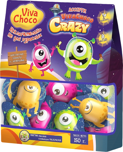 Конфеты шоколадные Vivachoco Crazy