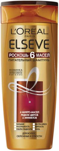

Шампунь L'Oreal Paris Elseve с маслами марулы и камелии Роскошь 6 масел для сухих волос 250 мл