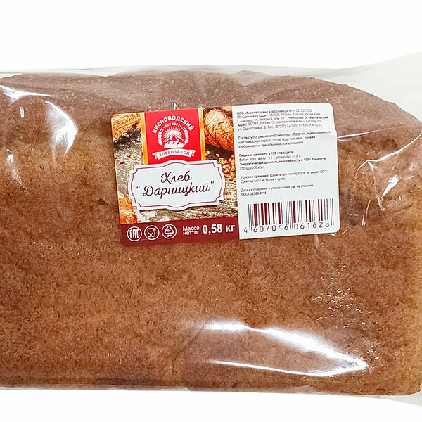 Хлеб ржано-пшеничный Кисловодский хлебокомбинат Дарницкий