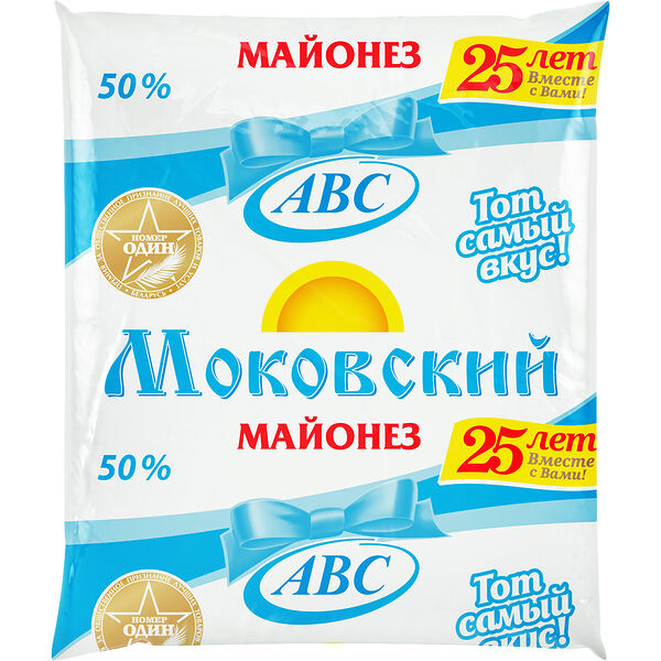 Майонез МОКОВСКИЙ ср/кал 360г пакет АВС