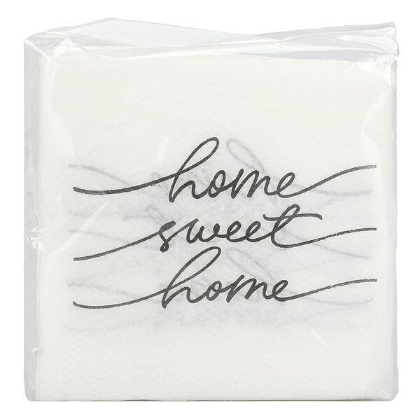 Салфетки бумажные Home Sweet Home, 1-сл, 50 шт, 24х24 см